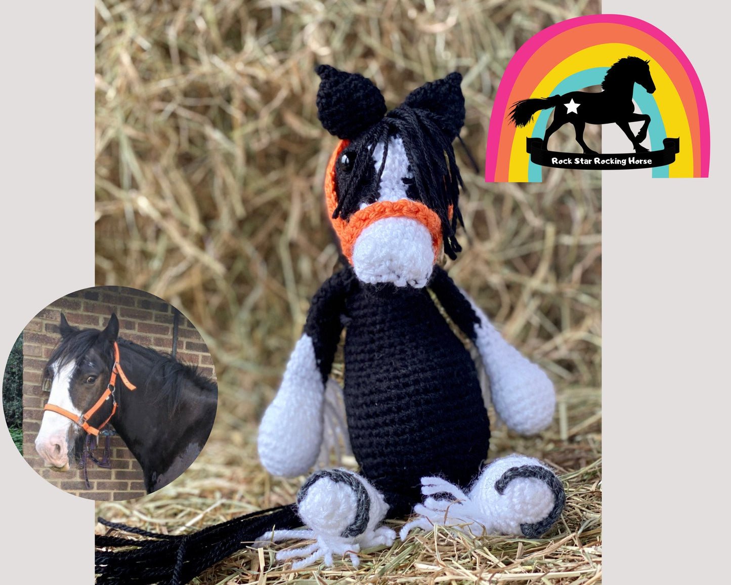 Crochet Horse & Pony - Personalised Horse, Horse Gifts, Pet Loss, memorial, Unique keepsake. Custom Horse Plush.