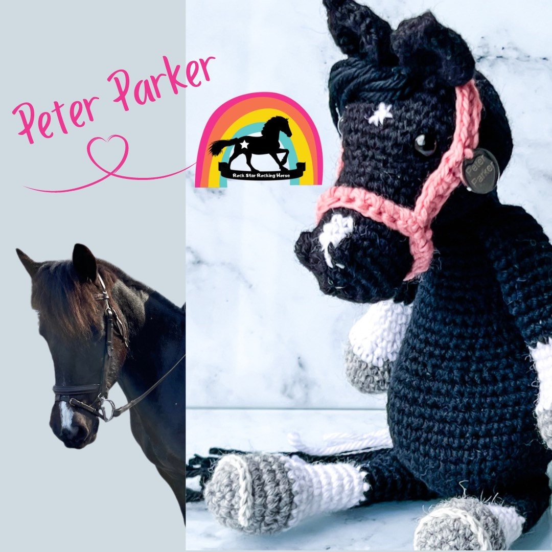 Crochet Horse & Pony - Personalised Horse, Horse Gifts, Pet Loss, memorial, Unique keepsake. Custom Horse Plush.