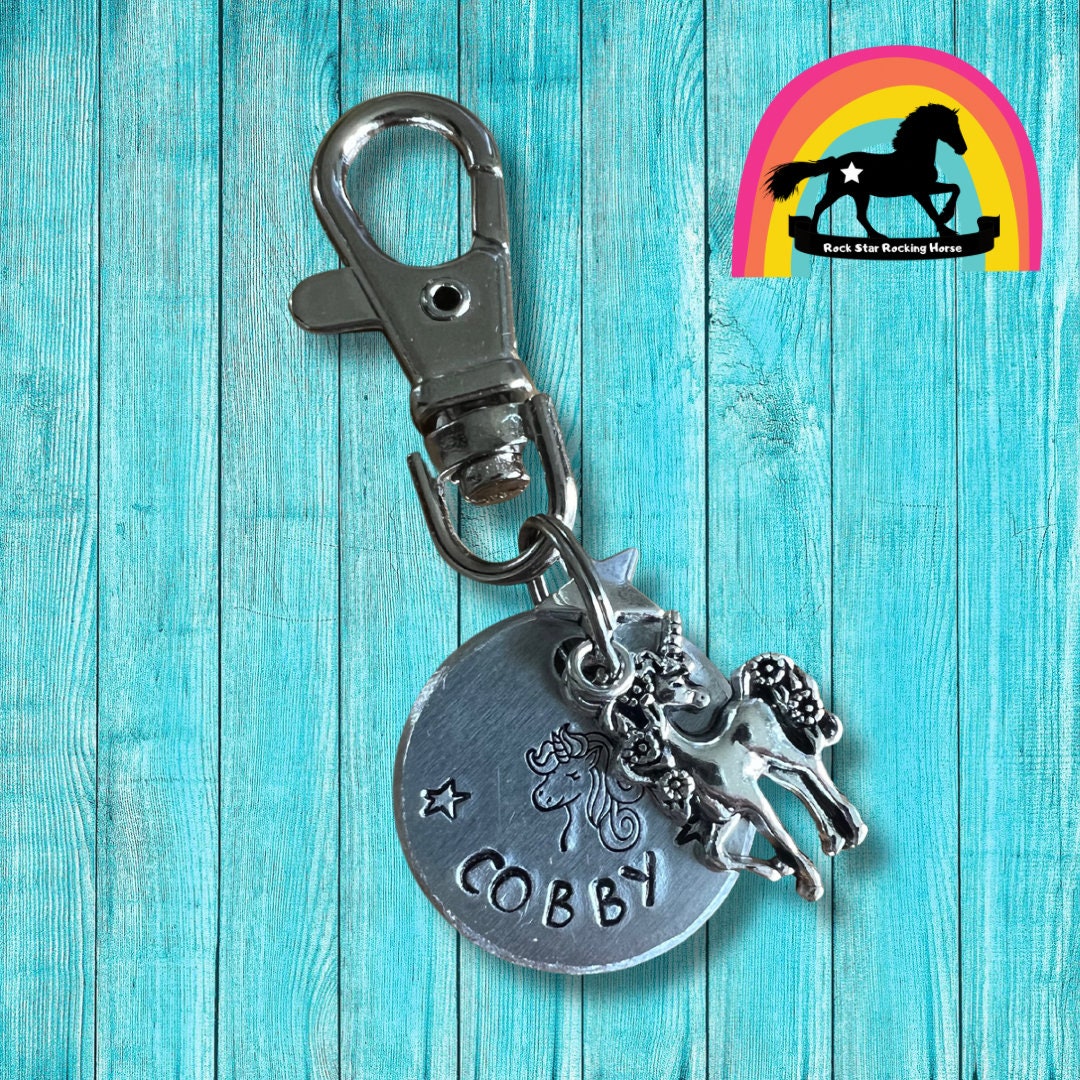 Enchanting Unicorn Bridle Charm, Personalized Equestrian Jewelry, Handcrafted Equine Accessories