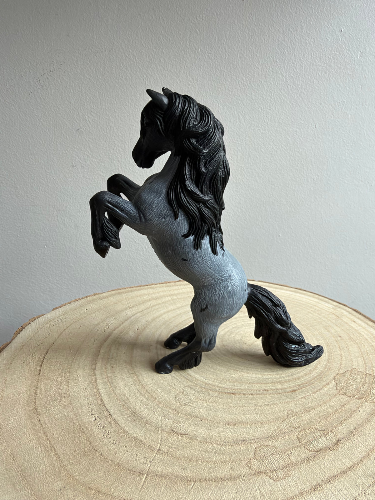 Lil – Custom-Painted Blue Roan Schleich Horse by Pretty Pony Customs