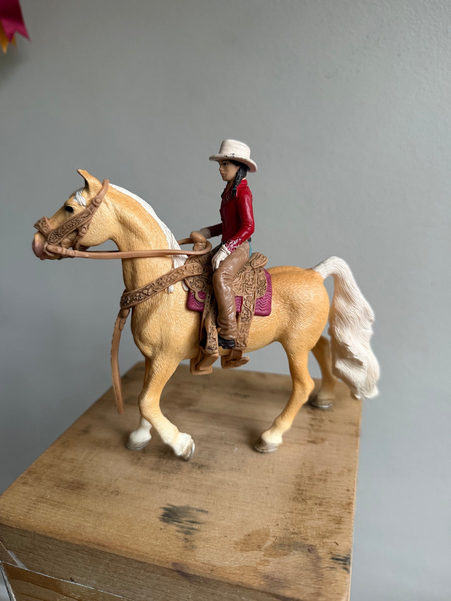 Re-Loved Rockstar -American Saddle Bred and Western Saddle, Bridle & Rider - MJ