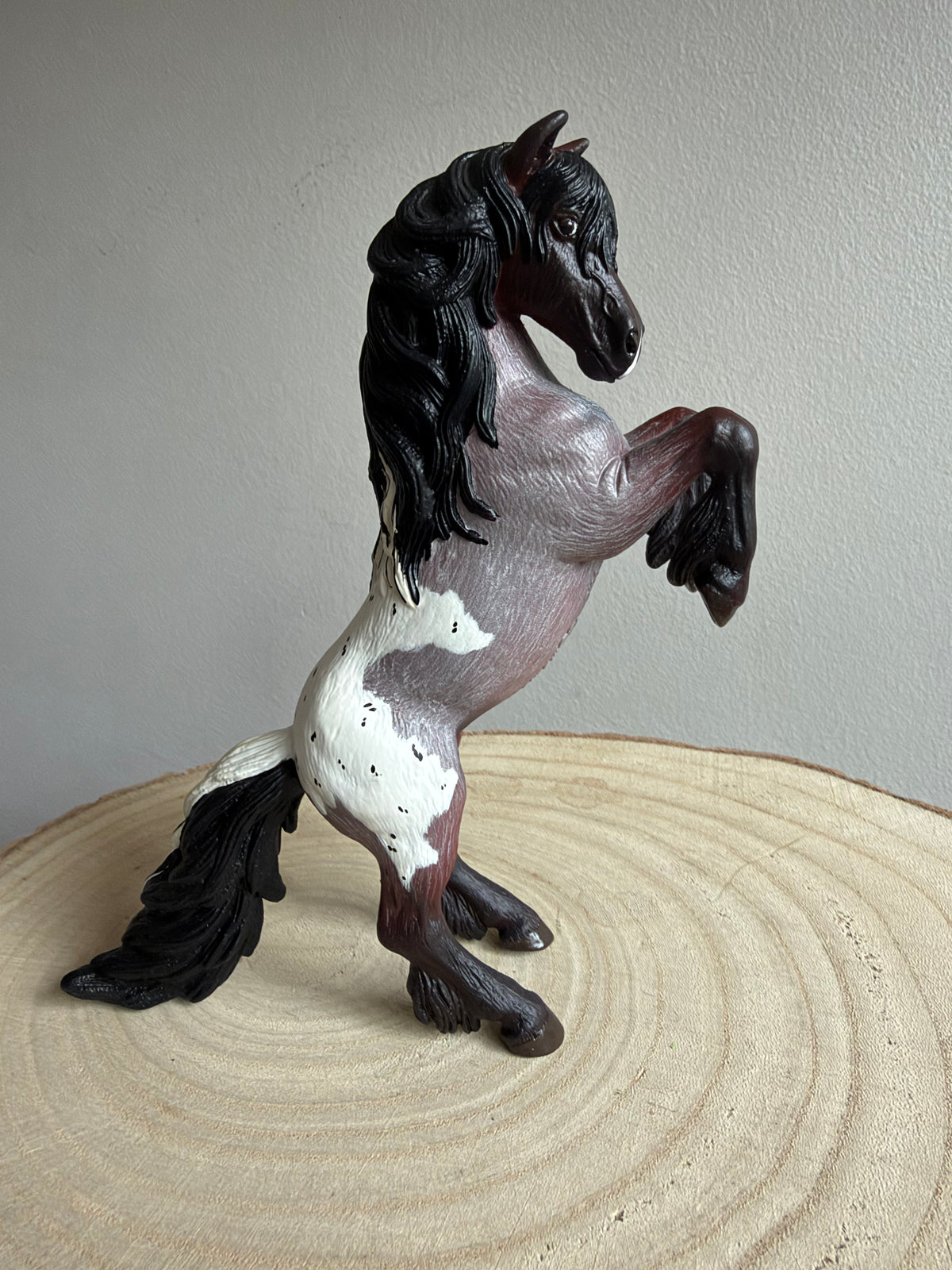 Pip – Custom-Painted Rearing Schleich Horse by Pretty Pony Customs