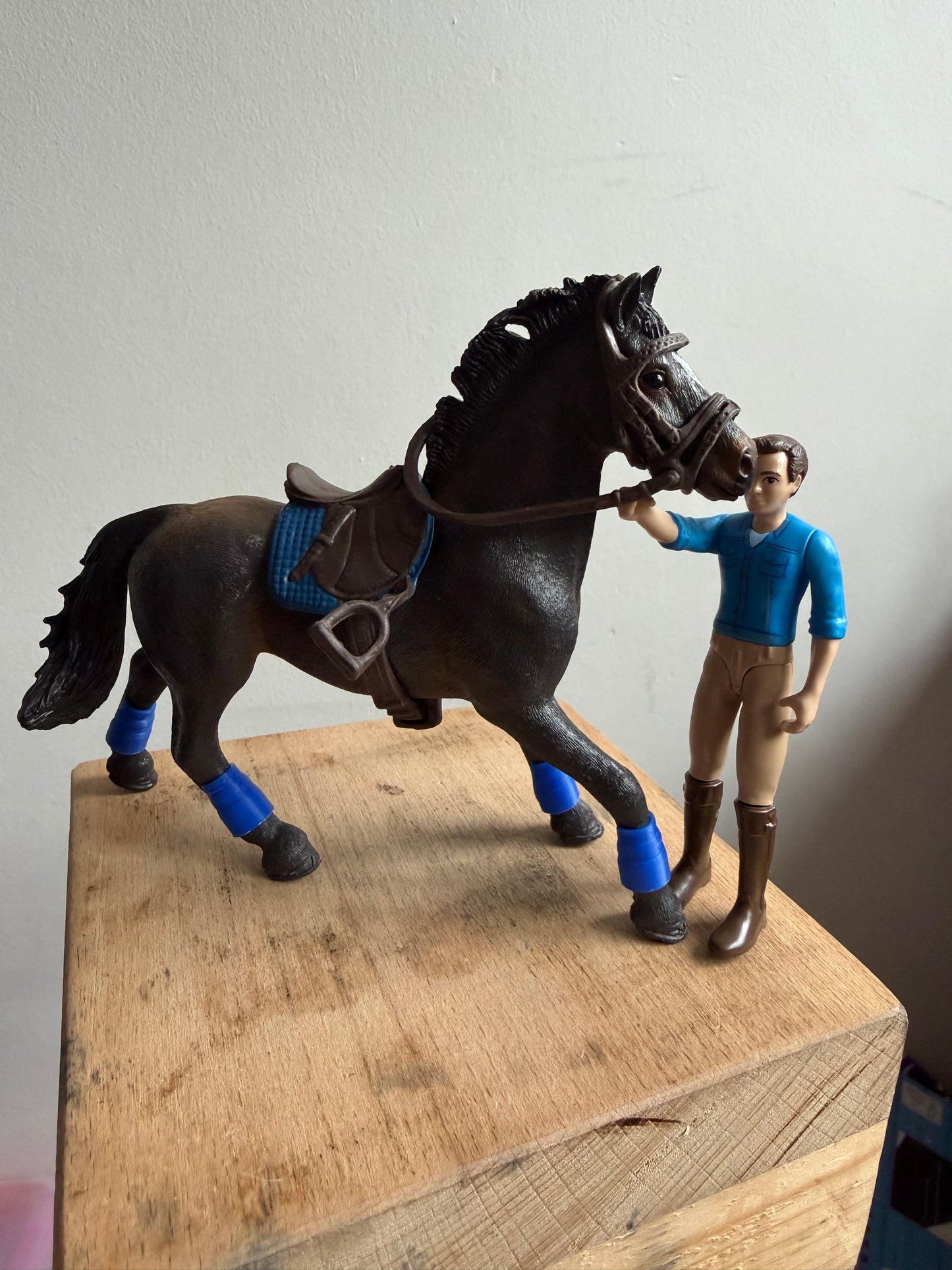 ✨Re-Loved Rockstar Oldenburger Stallion– Hawk and Rider Set ✨