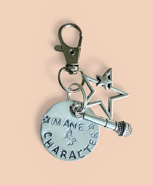 ‘Mane Character’ Bridle Charm. Hand stamped.