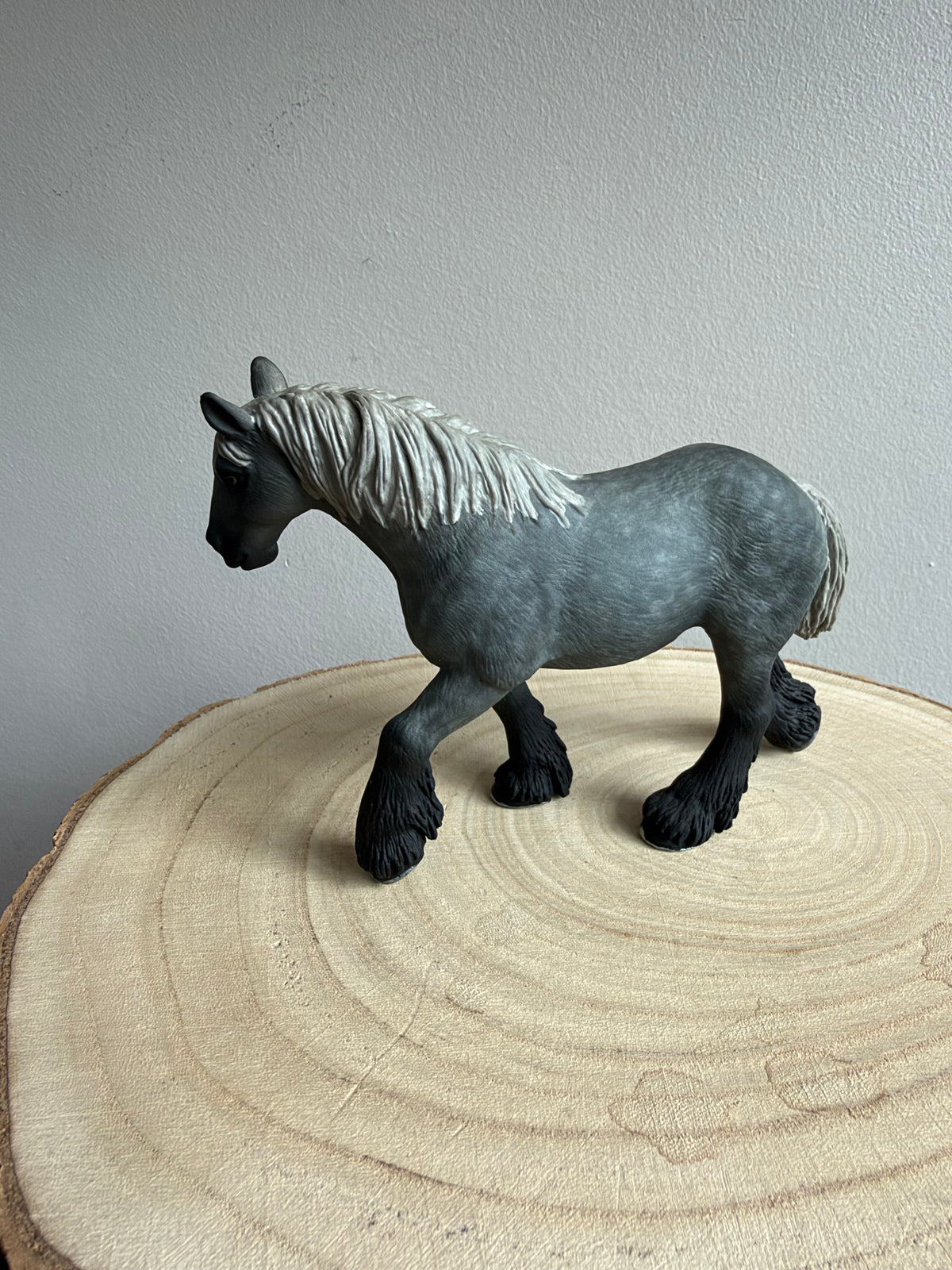 Molly – Custom-Painted Dapple Grey Schleich Horse by Pretty Pony Customs
