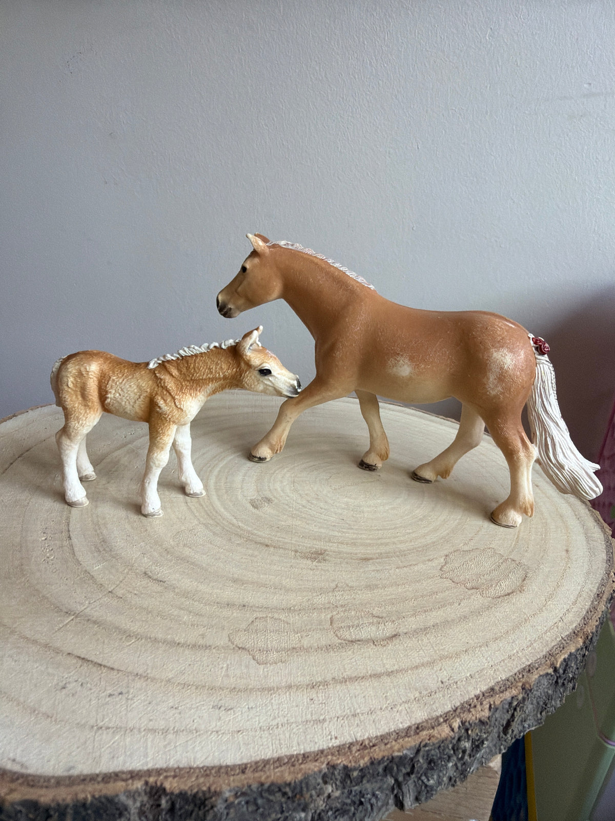 Honey & Buttercup – Schleich Haflinger Mare and Foal