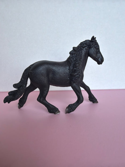 Re-Loved Rockstar: Friesian Schleich Stallion- Midnight