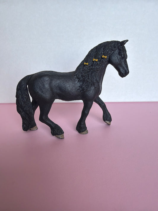 Re-Loved Rockstar: Friesian Schleich Mare- Beau