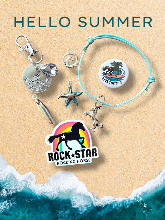 Ride the Tide  Charm Kit – Make Your Own Pony Bracelet & Bridle Tag | DIY Equestrian Gift for Pony Club Girls & Horse Lovers