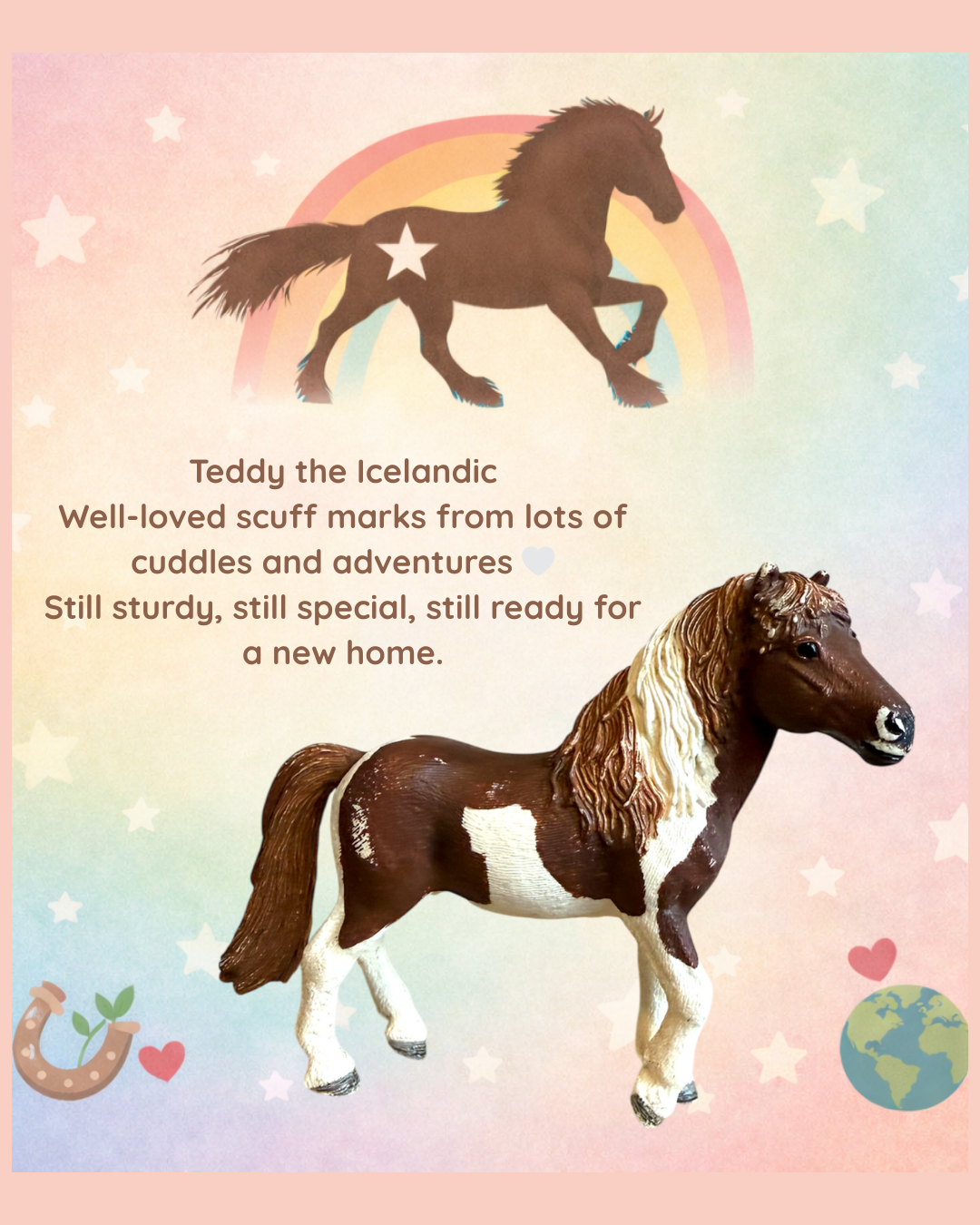 🌈 Too-Loved Rockstar Companion Pony (FREE ADD-ON)