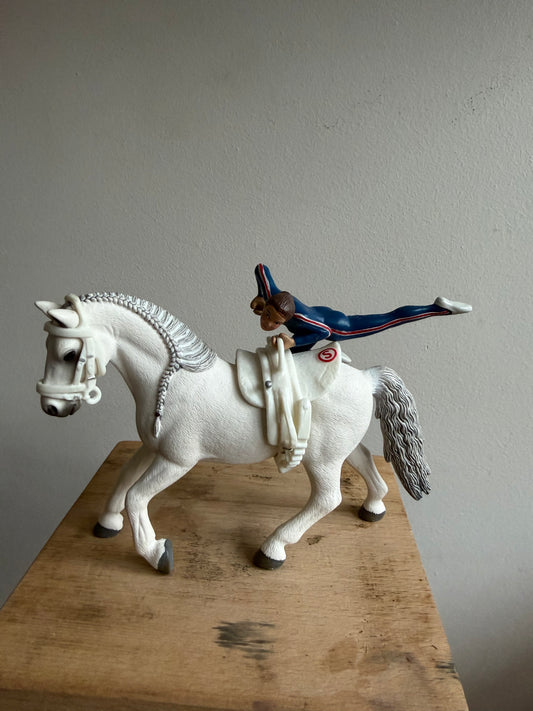 Re-Loved Rockstar - Lipizzaner, Vaulting Set & Rider- (No Reins) - Gem