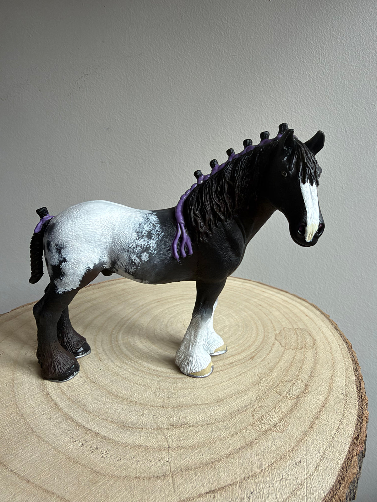 Trooper – Custom-Painted Schleich Shire Horse by Grace Photography