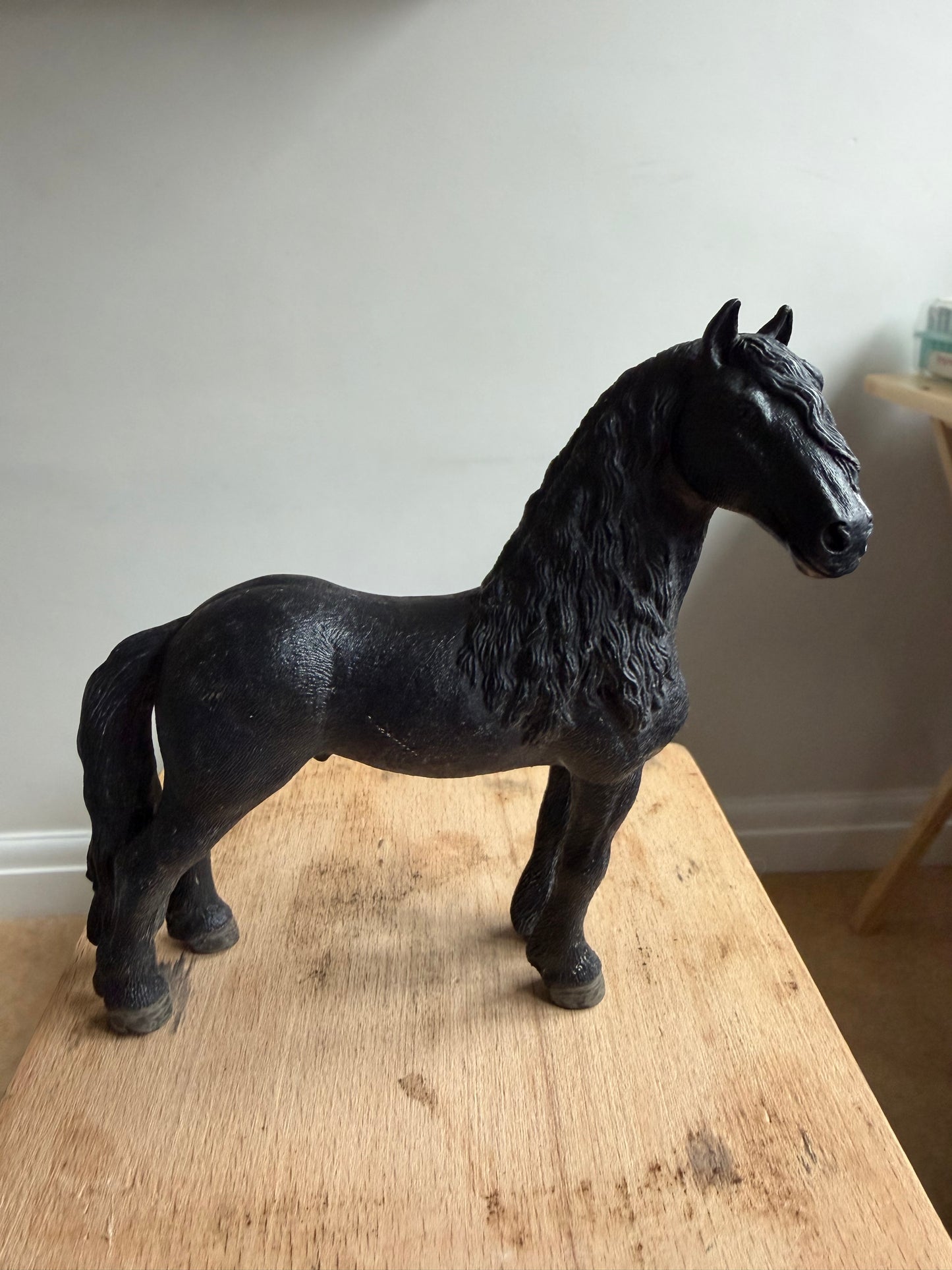 Re-Loved Rockstar: Friesian Schleich Stallion- Castor