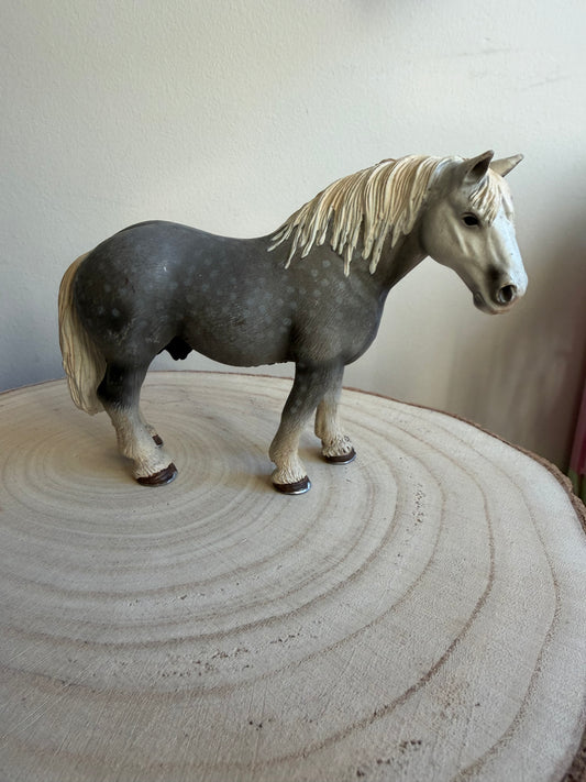 Re-Loved Rockstar: Percheron Schleich Stallion- Dobby