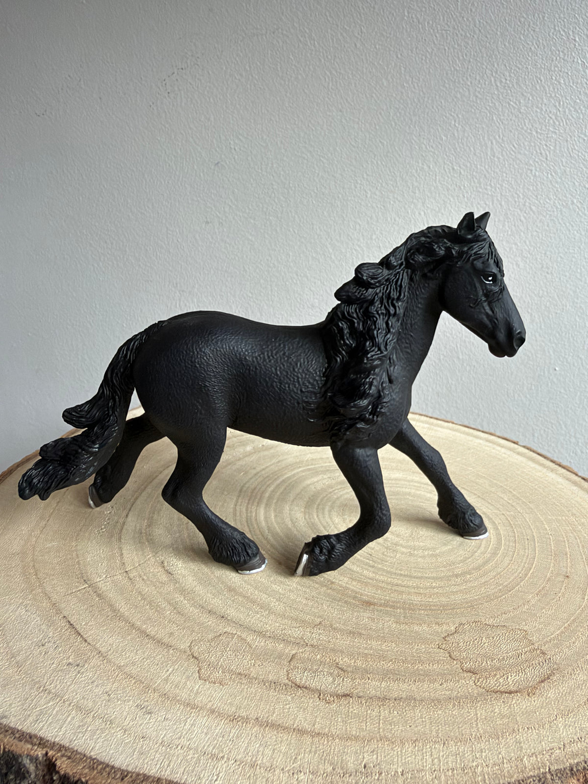 Re-Loved Rockstar: Friesian Schleich Stallion- Midnight
