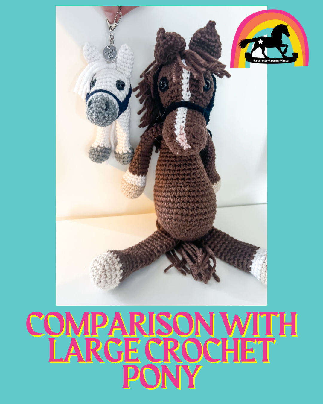 Personalised Crochet Horse Key Chain