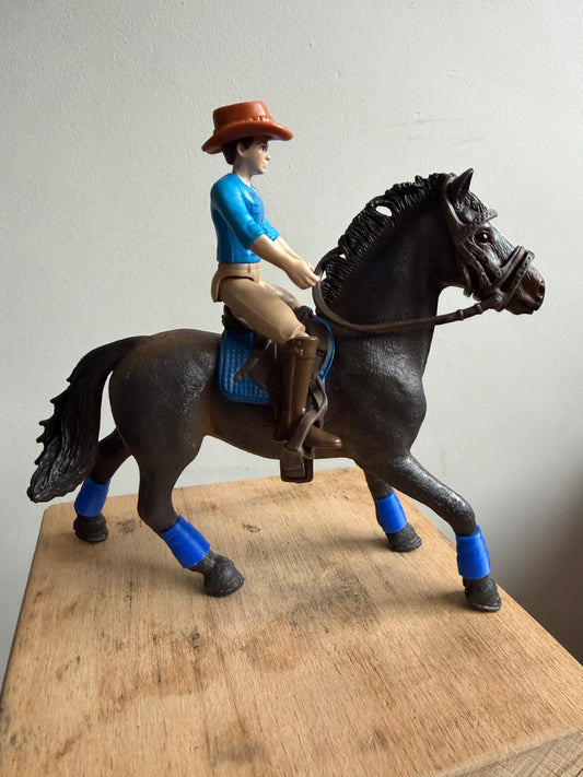✨Re-Loved Rockstar Oldenburger Stallion– Hawk and Rider Set ✨