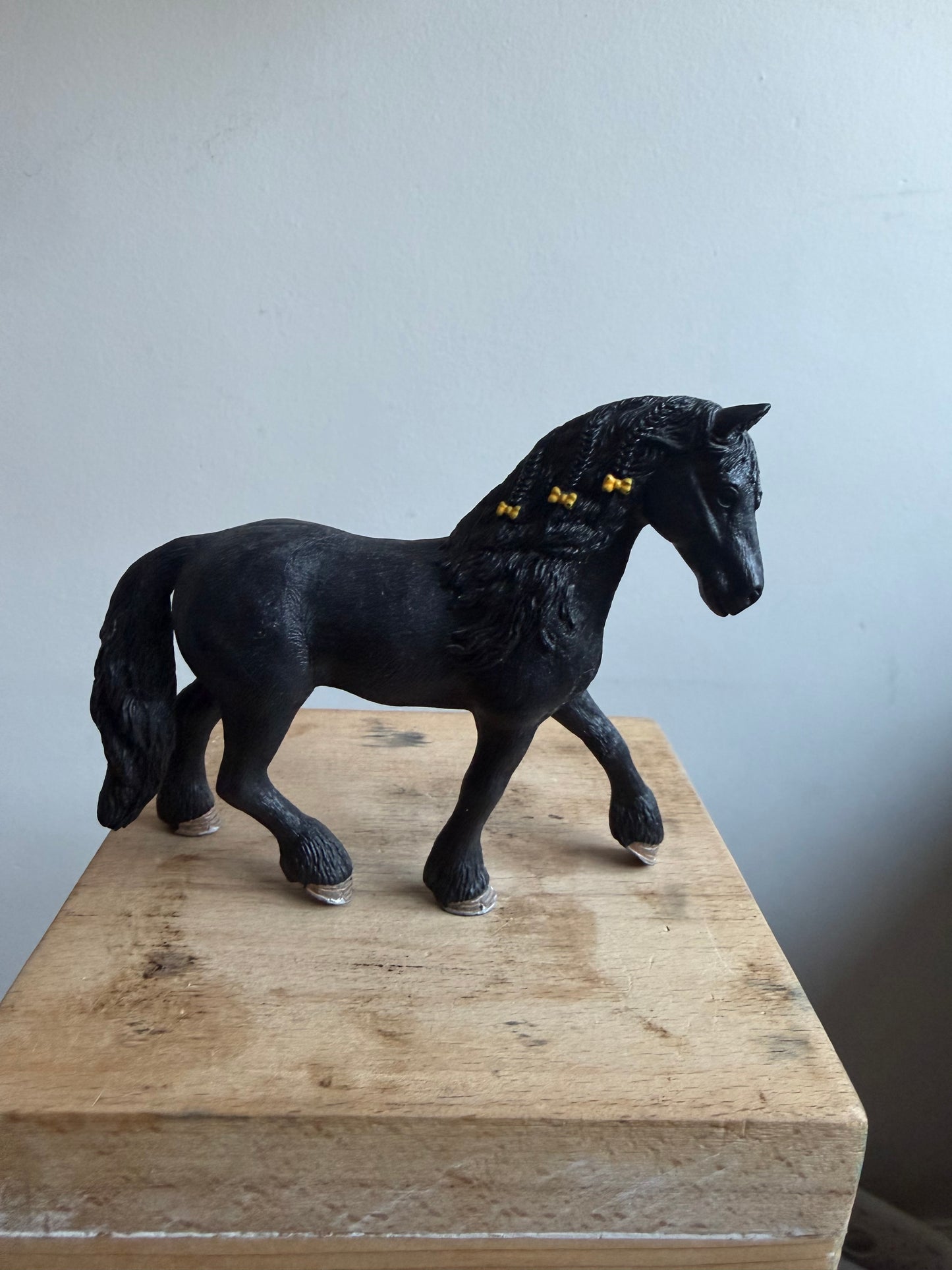 Re-Loved Rockstar -Scheich Friesian Mare and Rider Saddle and Bridle (NO Reins) - Beau