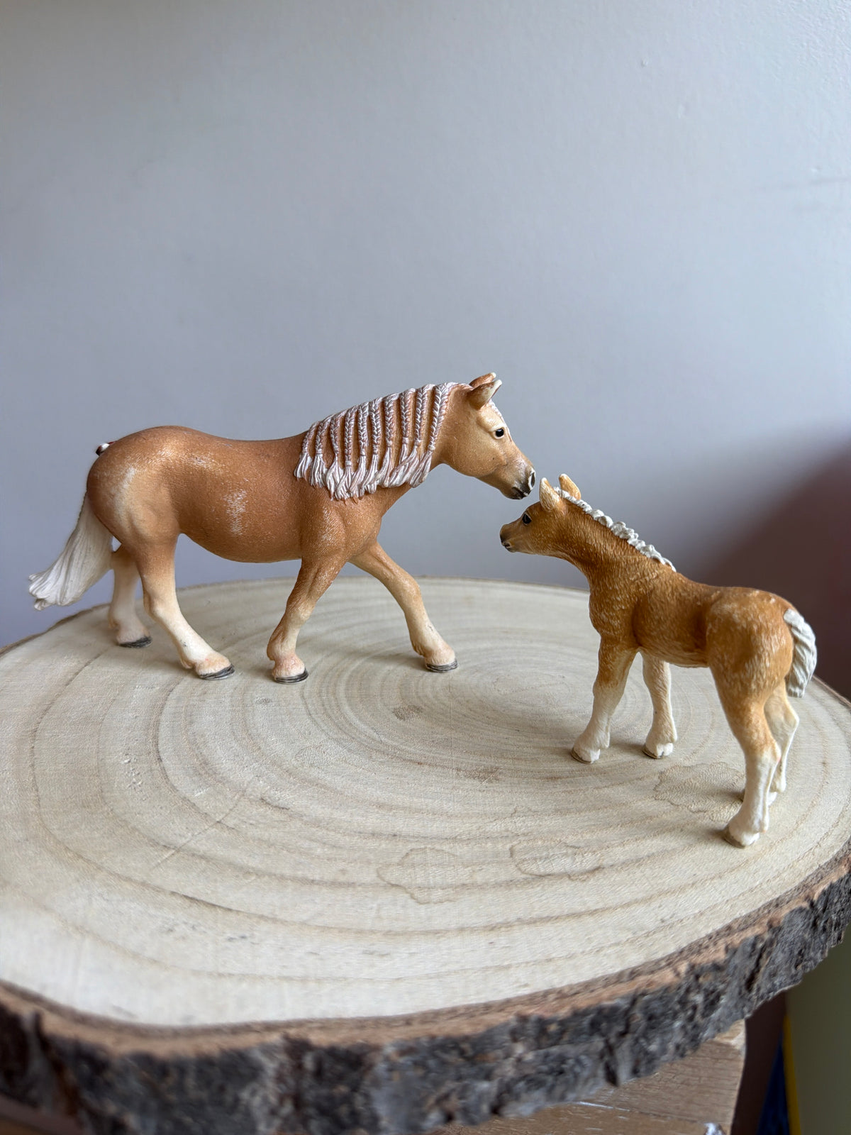 Honey & Buttercup – Schleich Haflinger Mare and Foal
