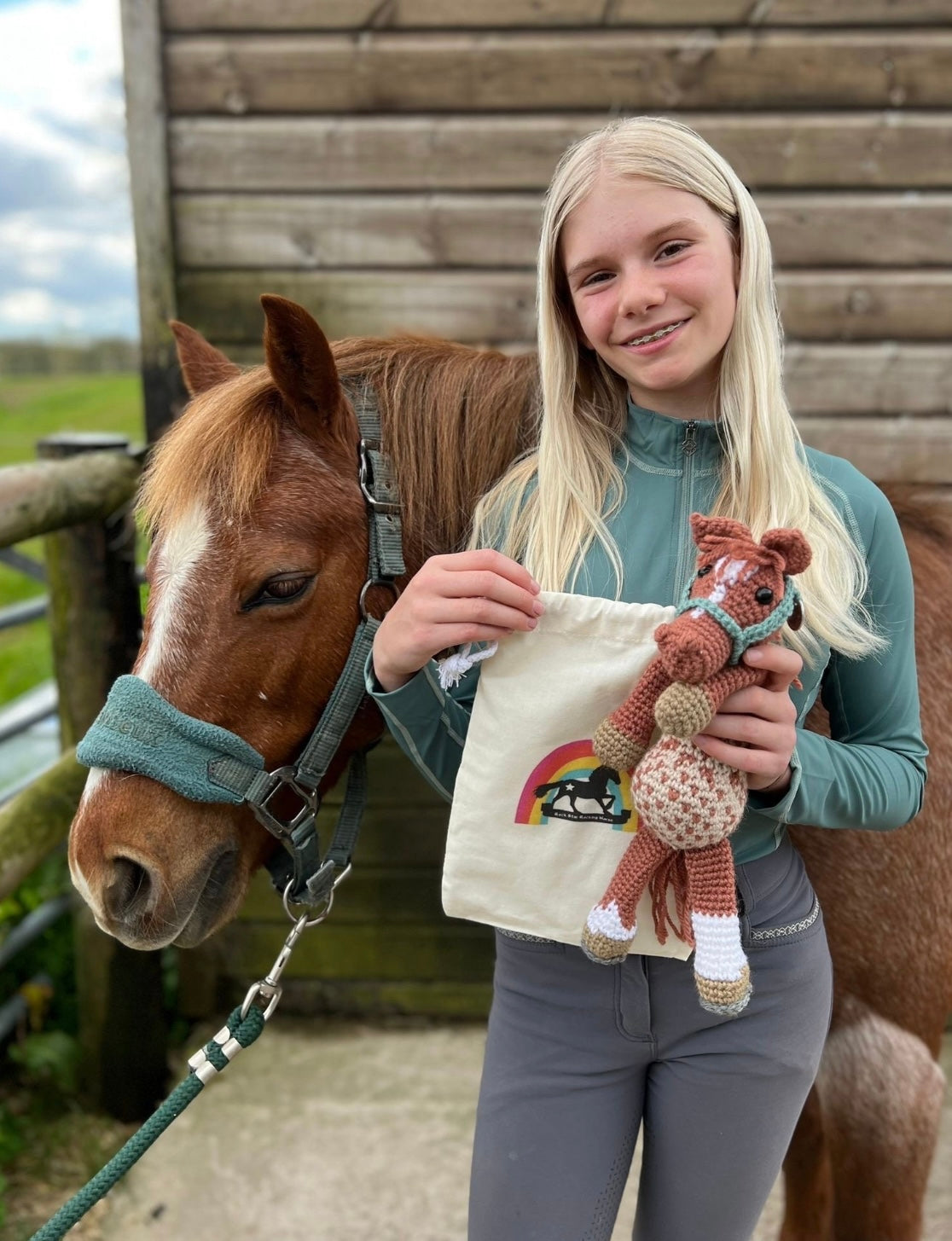 Large Personalised Crochet Horse