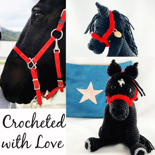 Crochet Horse or Pony - Personalised Horse, Horse Gifts, Pet Loss, memorial, Unique keepsake. Custom Horse Plush.