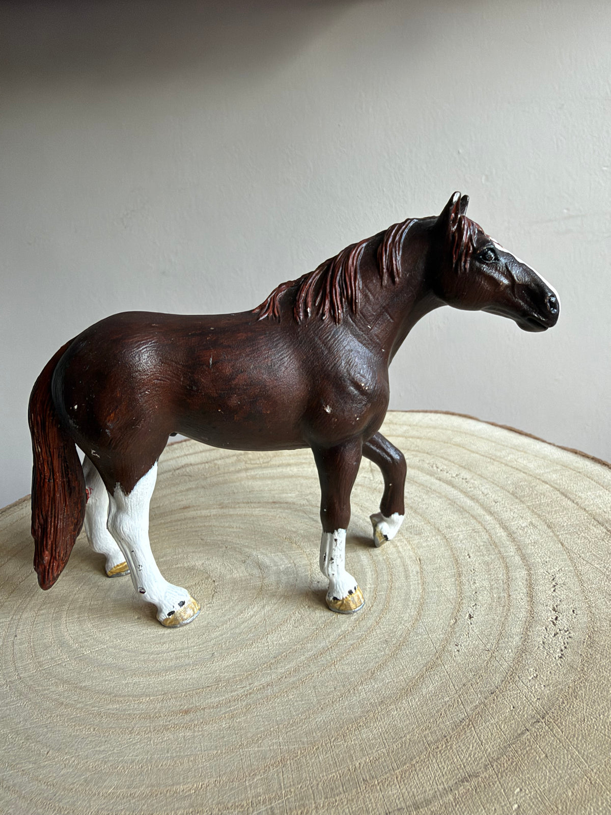 Re-Loved Rockstar: Re-Paint Palomino Schleich Stallion-  2006 ‘Copper’
