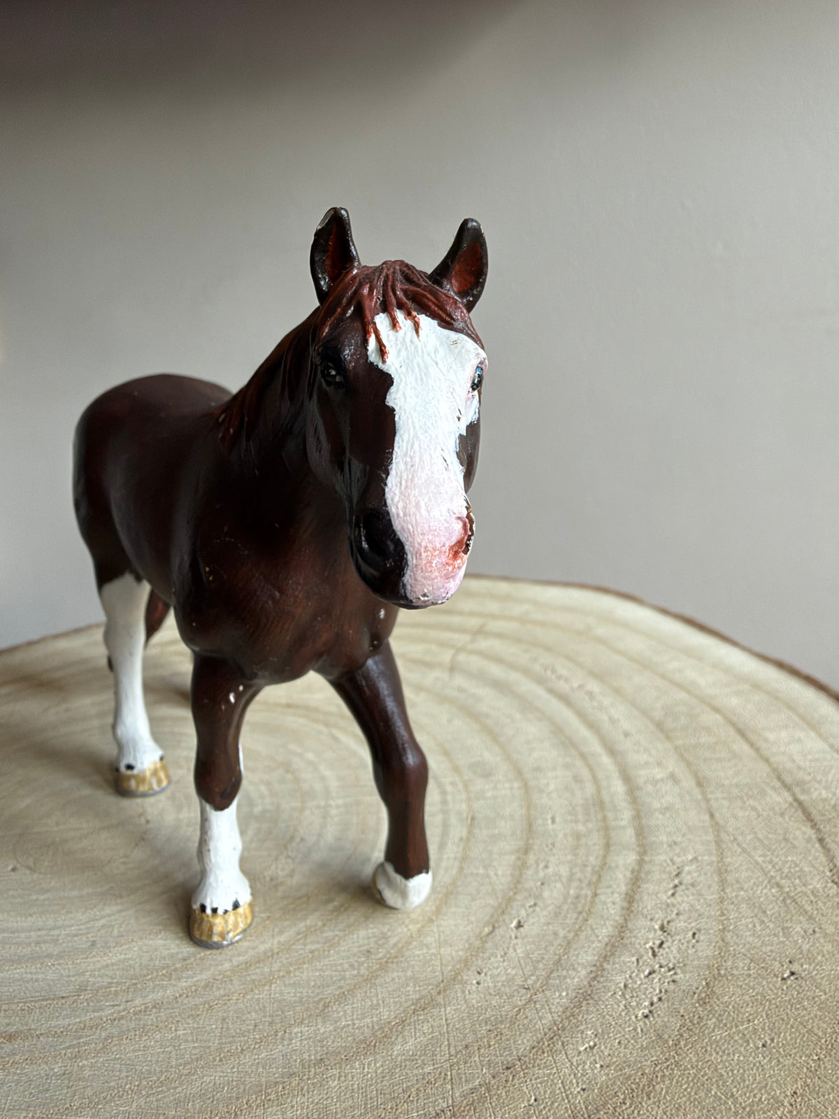 Re-Loved Rockstar: Re-Paint Palomino Schleich Stallion-  2006 ‘Copper’